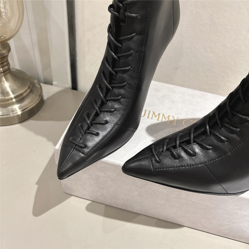 J1m*y Ch00 scarlett 95 black leather boots