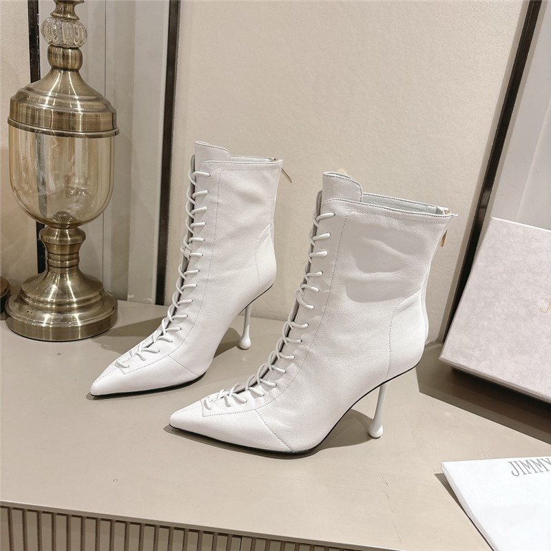 J1m*y Ch00 scarlett 95 white leather boots