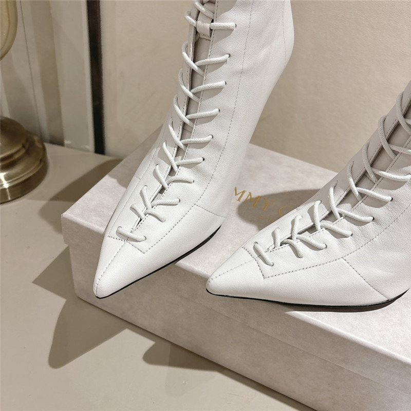 J1m*y Ch00 scarlett 95 white leather boots