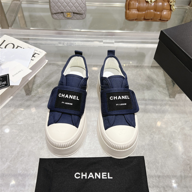 Ch**el canvas velcro sneakers