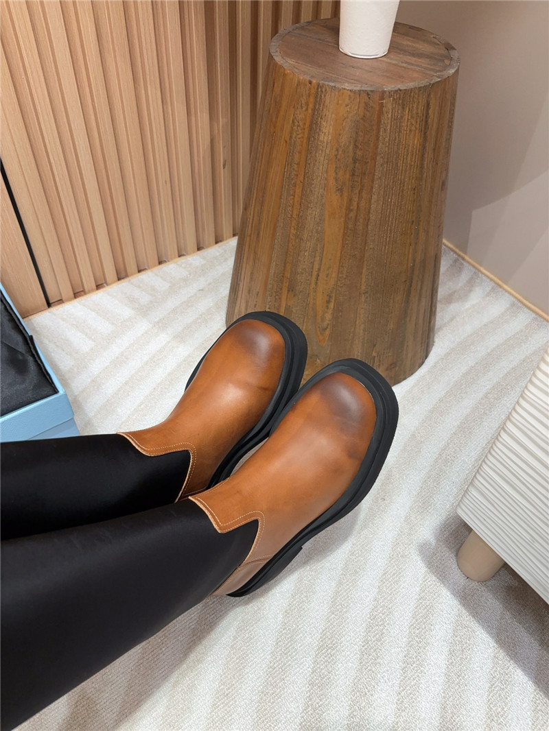 Pra*a re-nylon logo knee-high boots