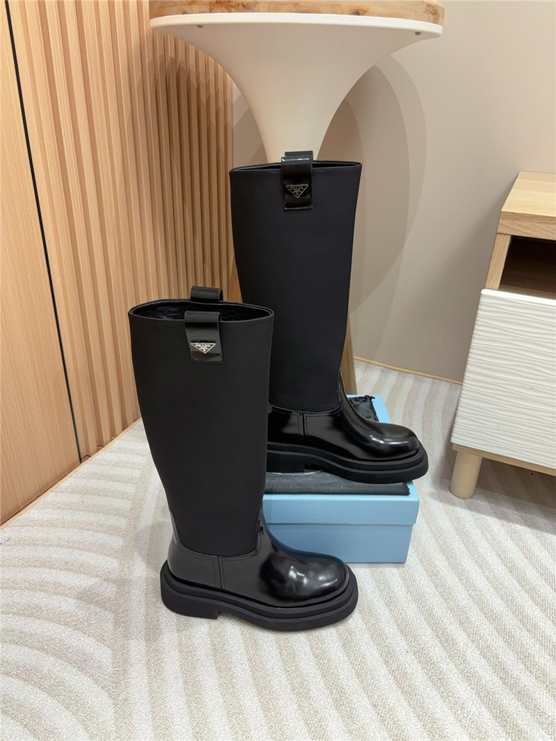 Pra*a re-nylon knee-high boots
