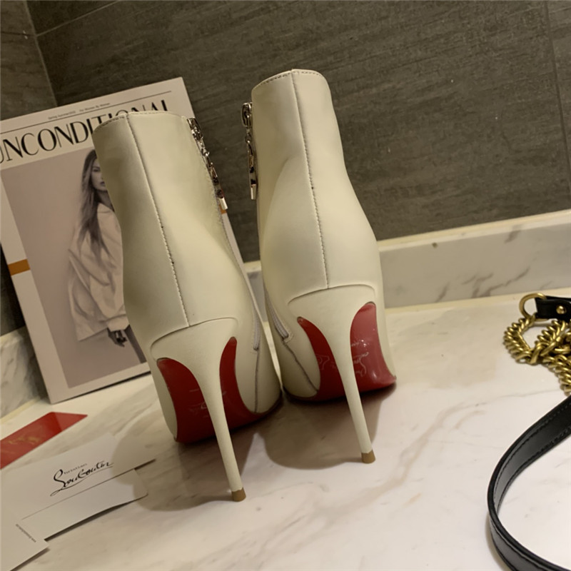 Chr1st1an louboutin so kate ankle boots in beige