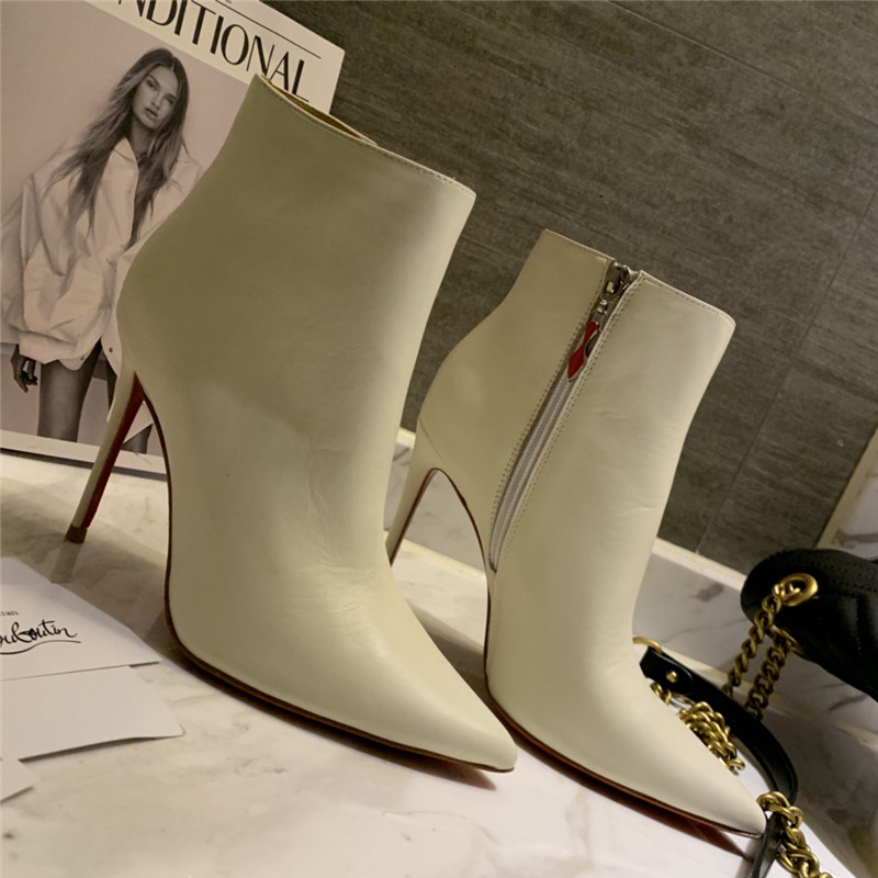 Chr1st1an louboutin so kate ankle boots in beige