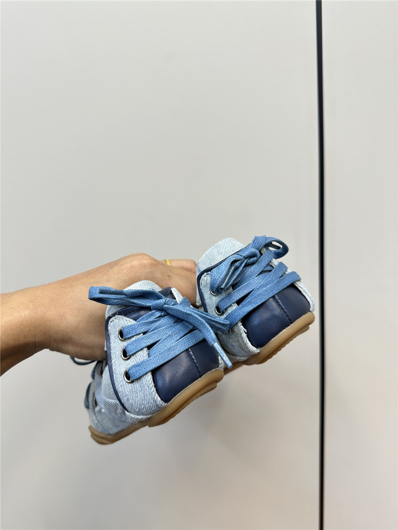 Acne Studios Lace-up Denim Canvas Sneakers