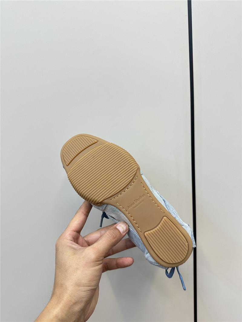 Acne Studios Lace-up Denim Canvas Sneakers