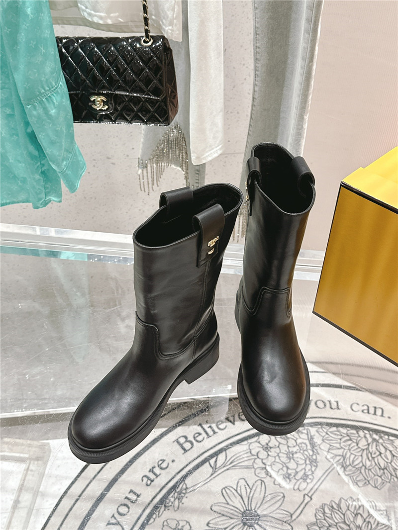 F**di filo black ankle boots