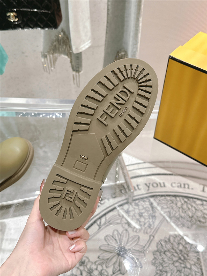 F**di filo green ankle boots