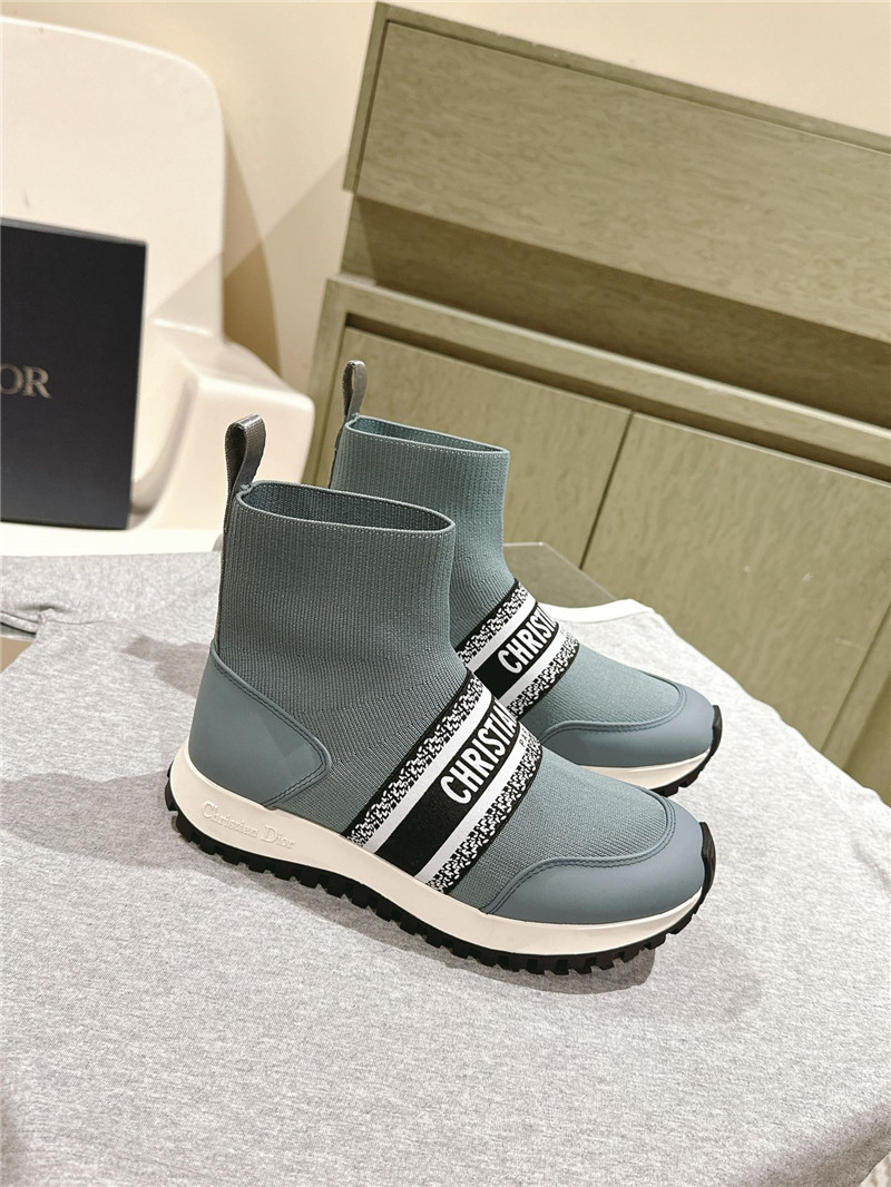 D10r high top sock sneakers in blue