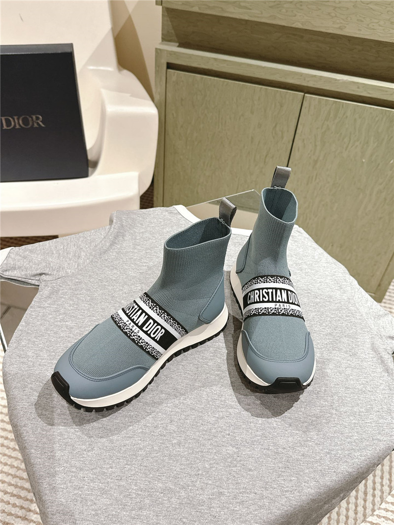 D10r high top sock sneakers in blue