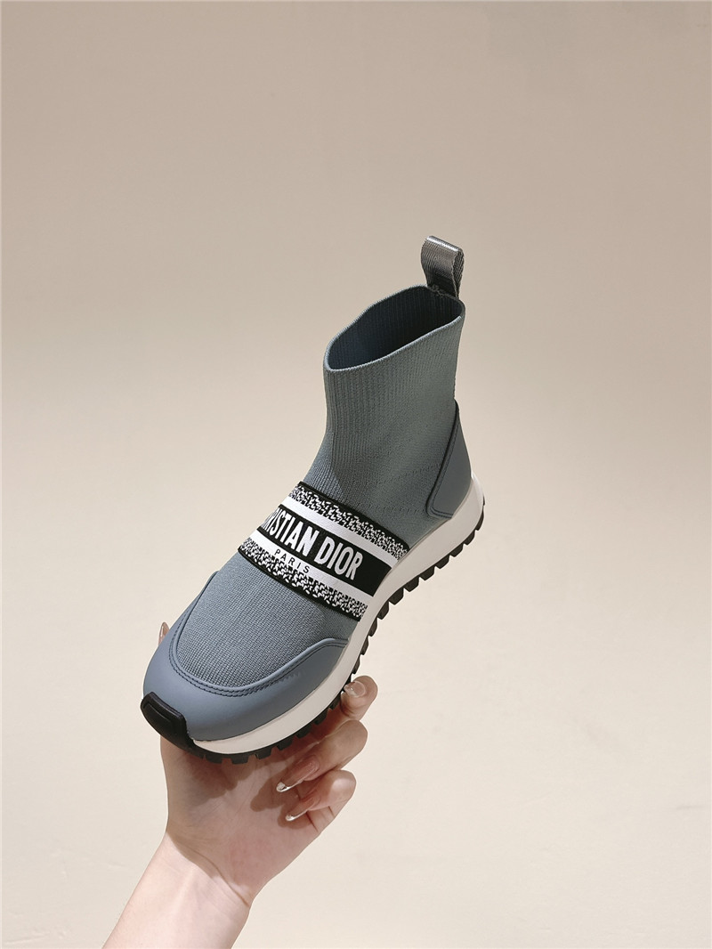 D10r high top sock sneakers in blue