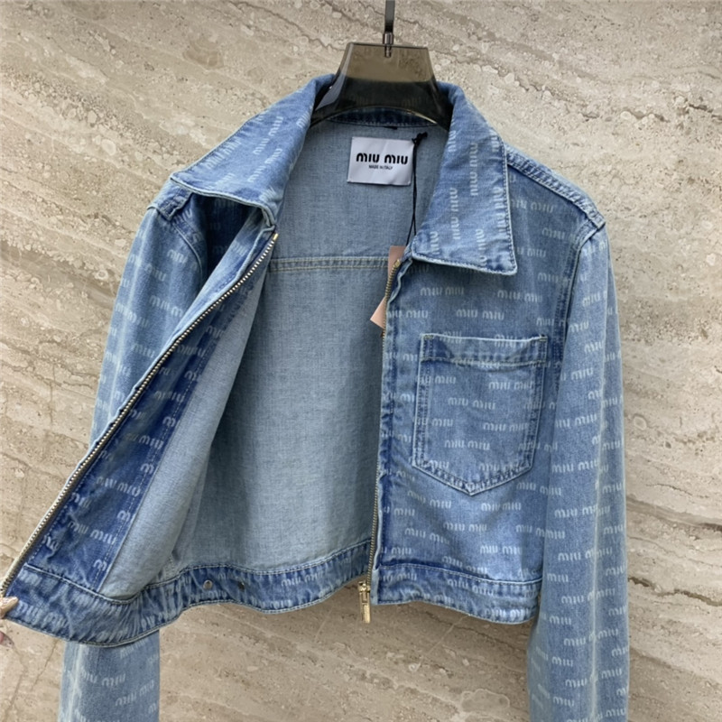 M1um1u denim jacket