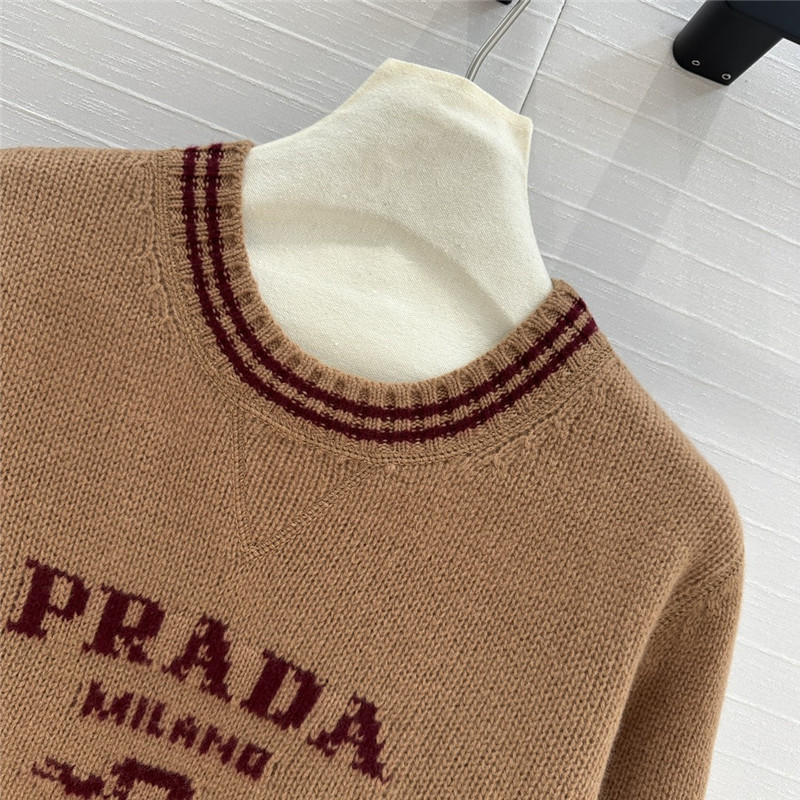 Pra*a wool and cashmere sweater in brown