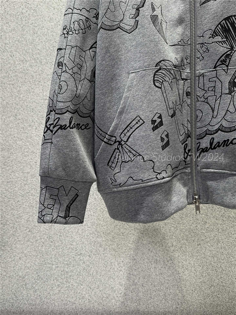 Ba1en*iaga cotton jersey sweatshirt