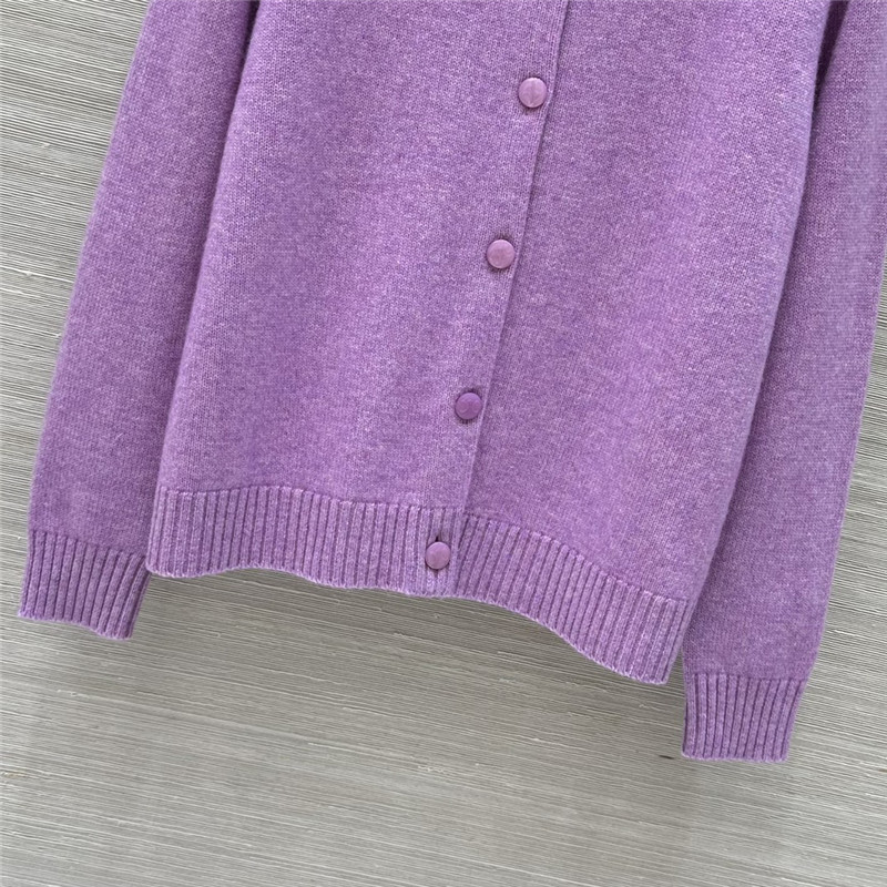 Ce1i*e purple cashmere cardigan