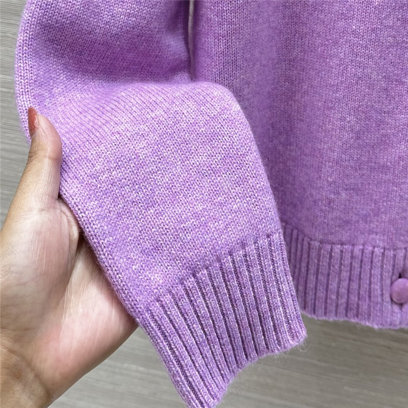 Ce1i*e purple cashmere cardigan