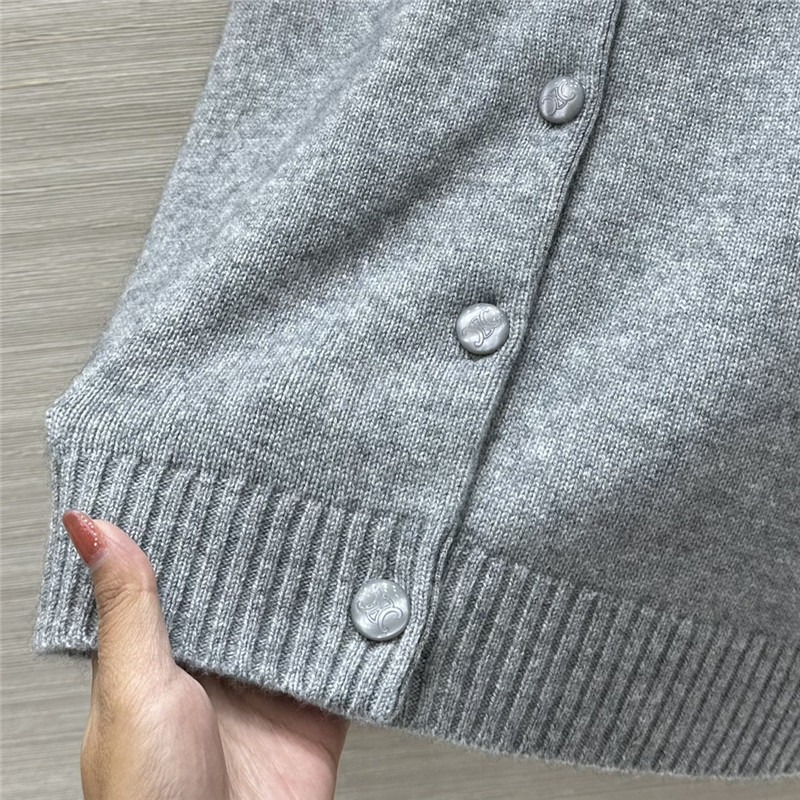 Ce1i*e grey cashmere cardigan