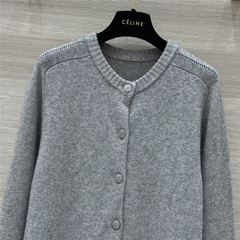 Ce1i*e grey cashmere cardigan