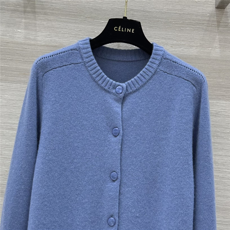 Ce1i*e blue cashmere cardigan
