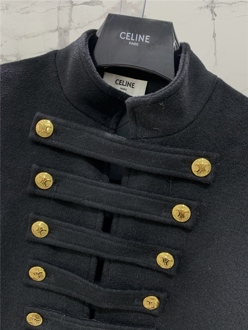 Ce1i*e military cape coat