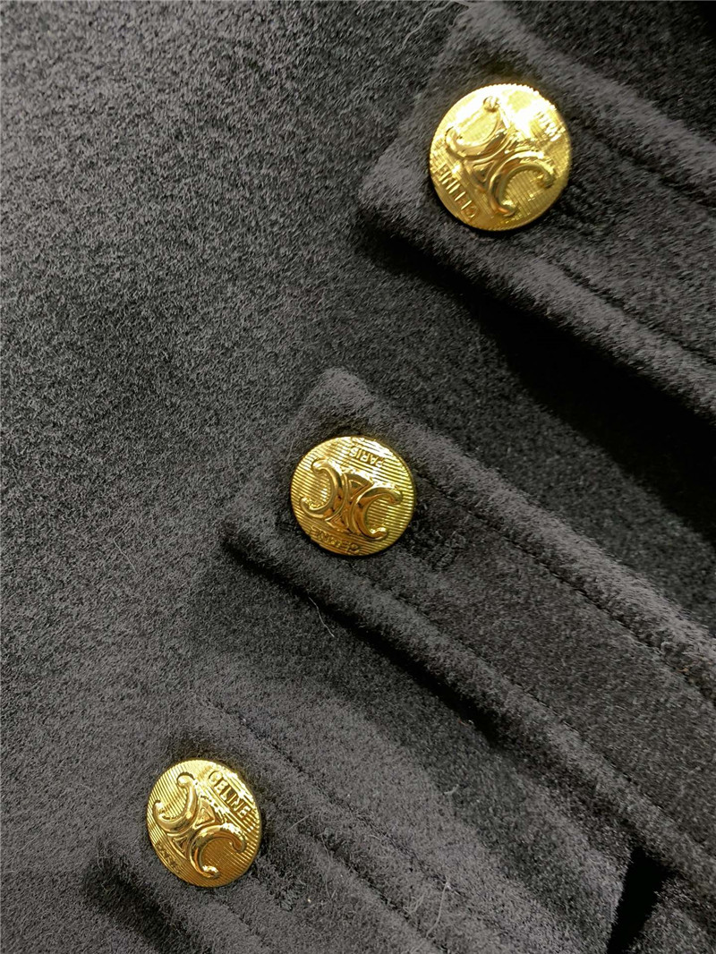 Ce1i*e military cape coat