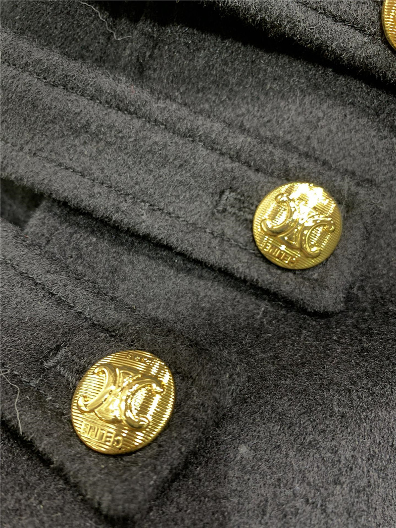 Ce1i*e military cape coat