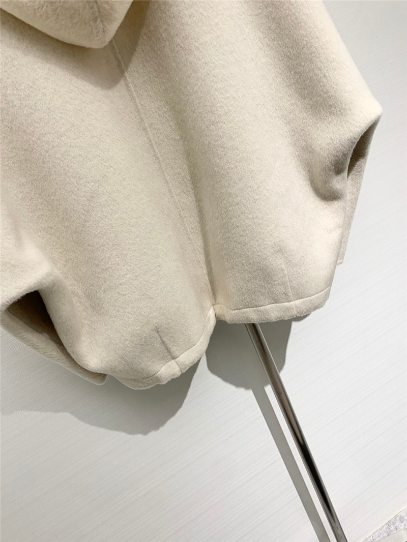 L0ew* hooded wool coat