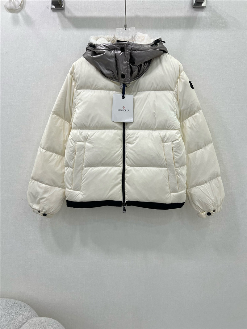 Moncler white goose down jacket
