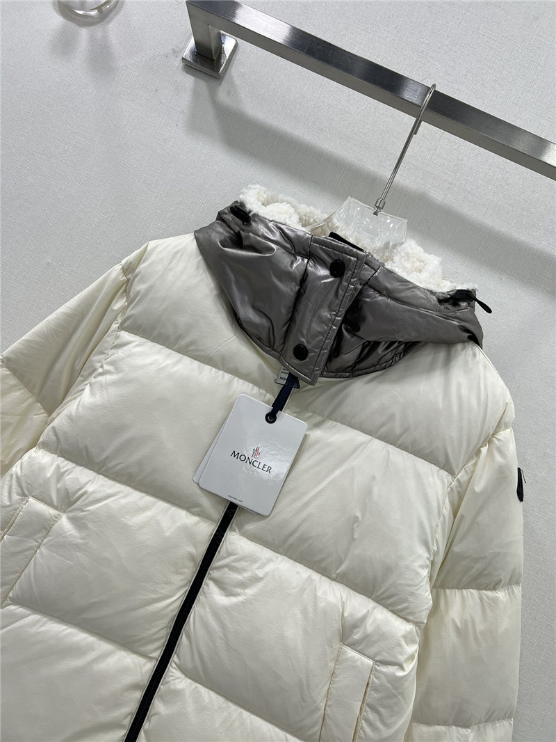 Moncler white goose down jacket