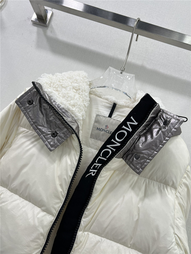 Moncler white goose down jacket