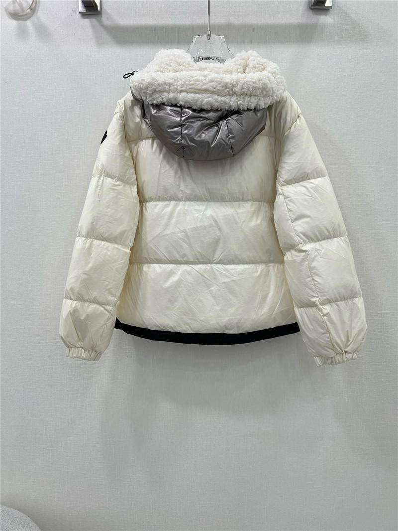 Moncler white goose down jacket