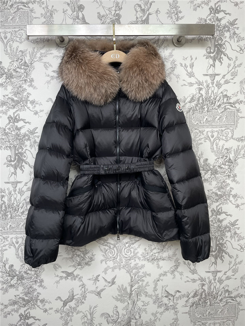 Moncler fur collar down jacket