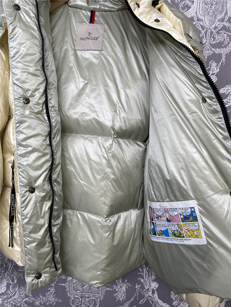 Moncler color block down jacket