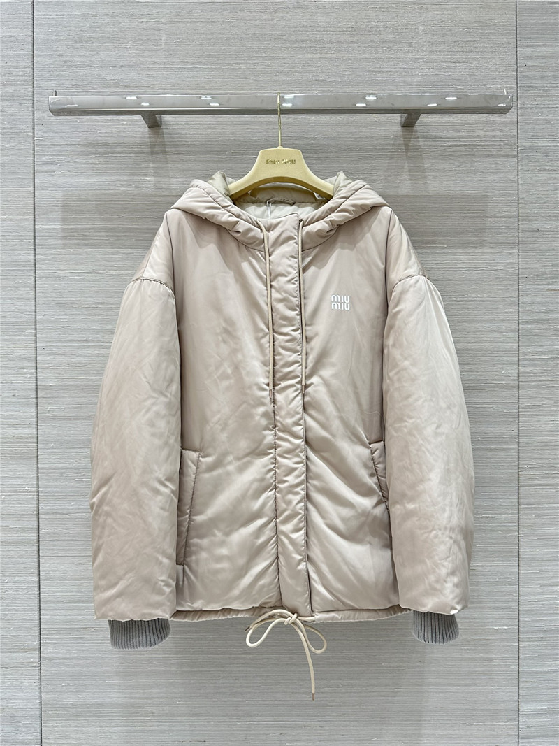 M1um1u hooded down jacket