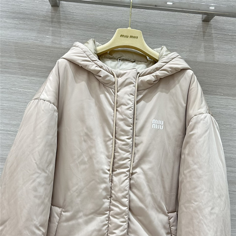 M1um1u hooded down jacket