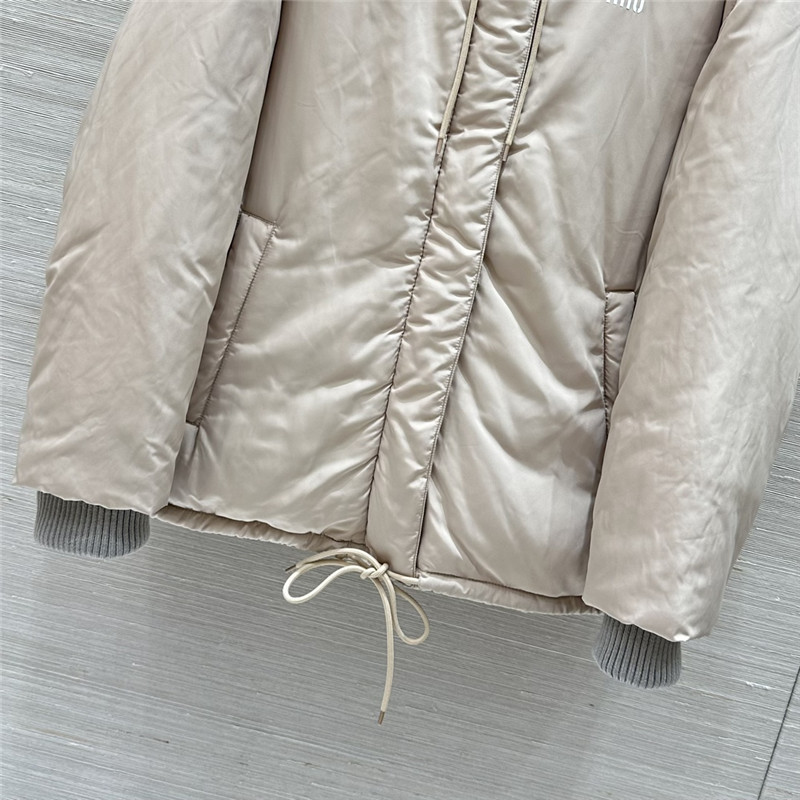 M1um1u hooded down jacket