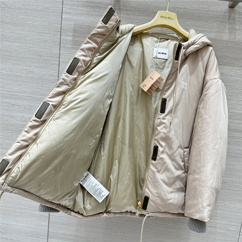 M1um1u hooded down jacket