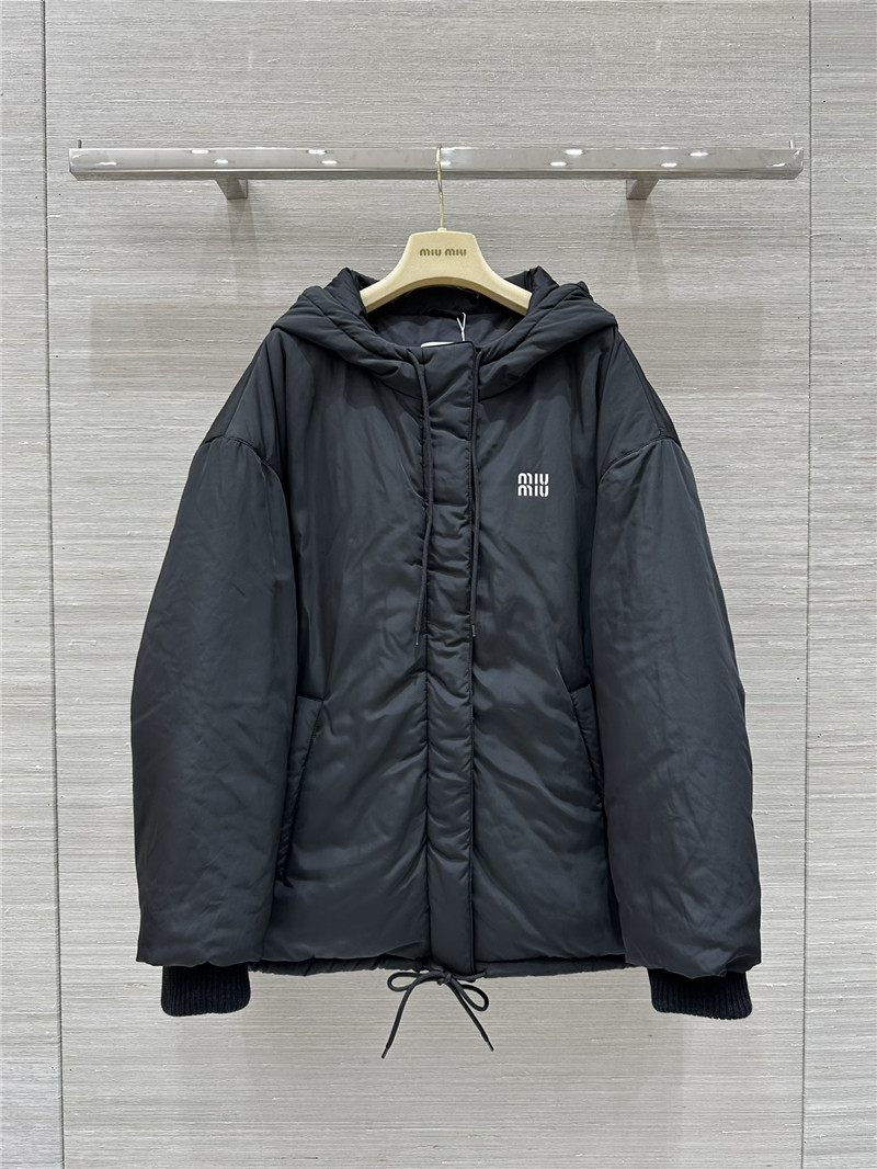 M1um1u hooded down jacket