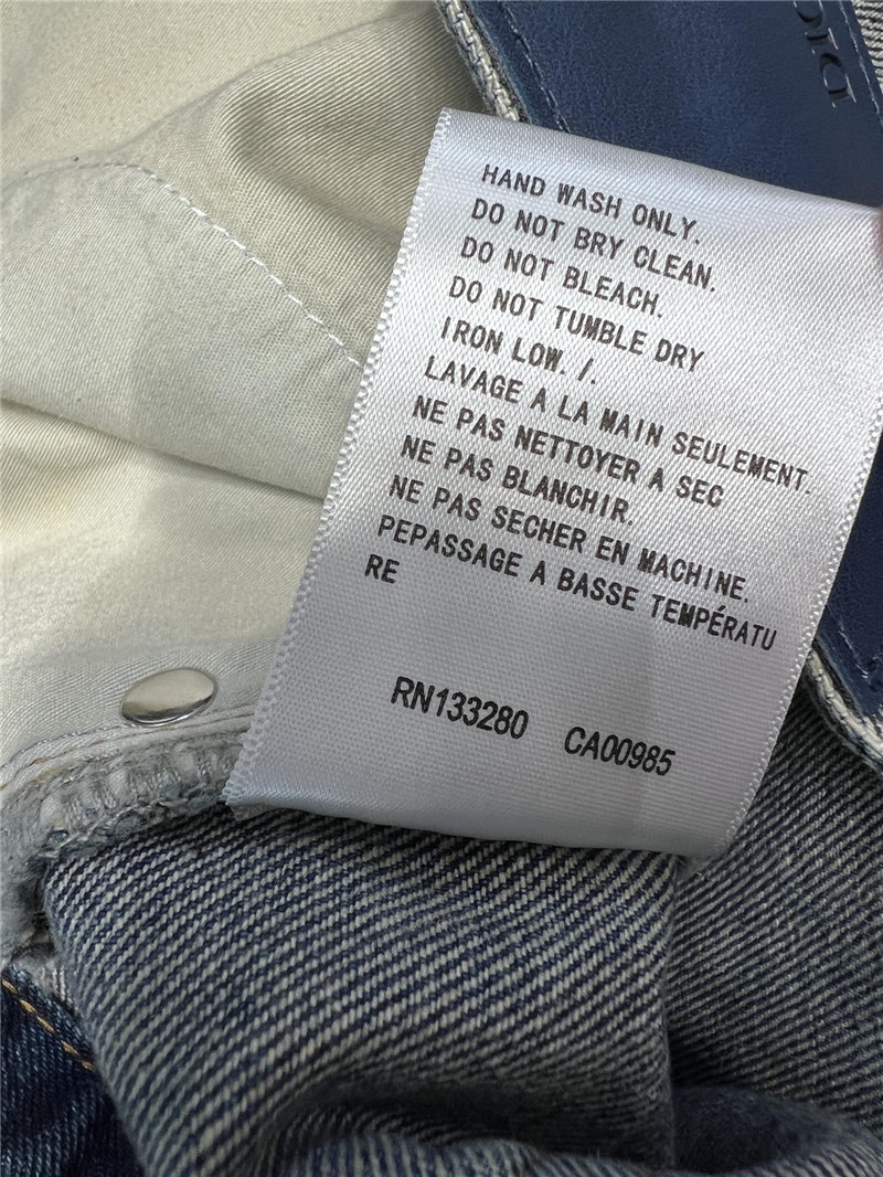 D10r rhinestone denim trousers