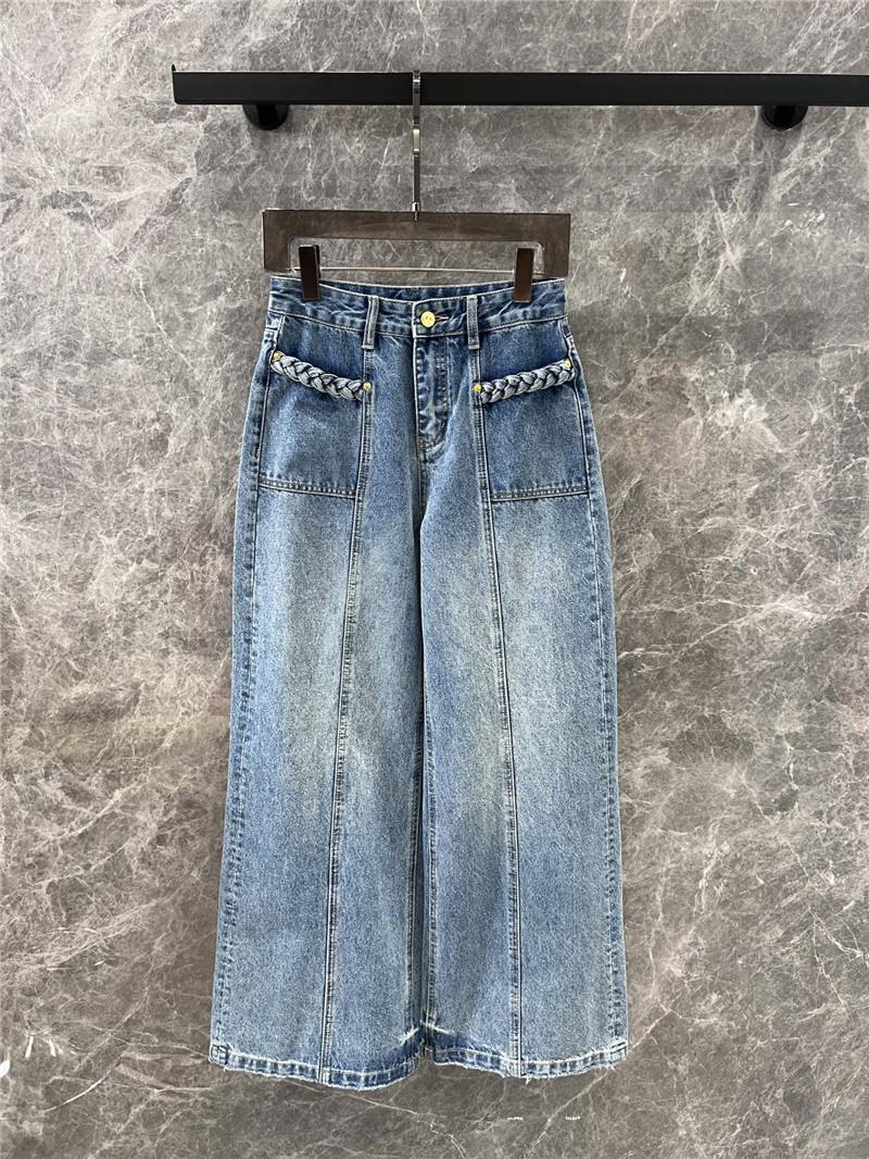 Y51 wide-leg denim trousers