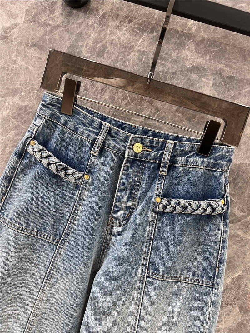 Y51 wide-leg denim trousers