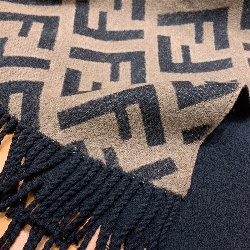 F**di wool and cashmere blend cape