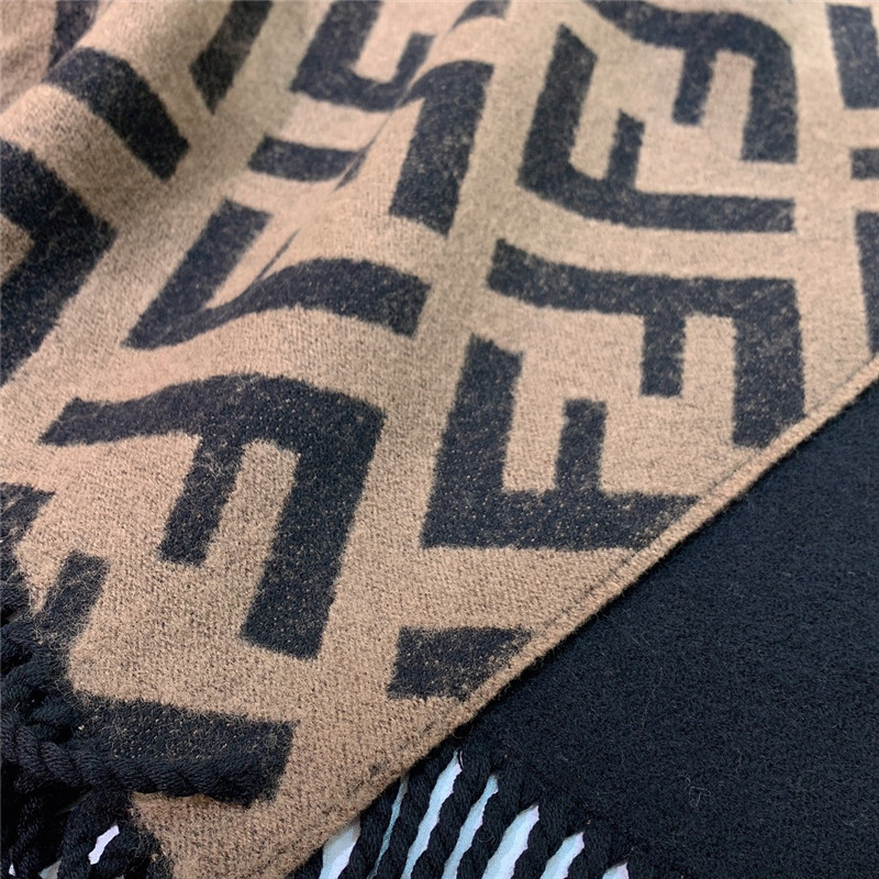 F**di wool and cashmere blend cape