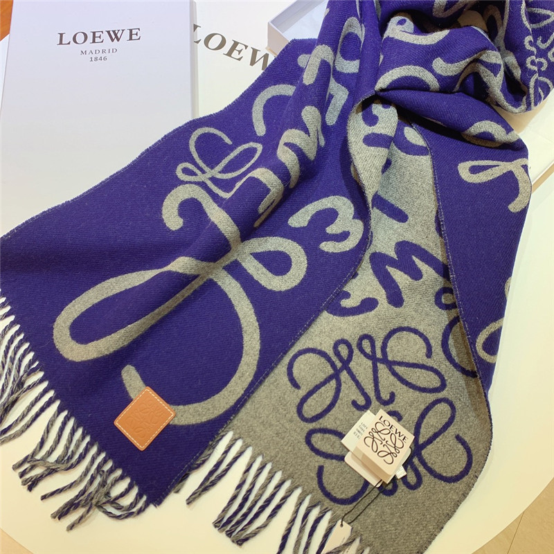 L0ew* graffiti double sided scarf