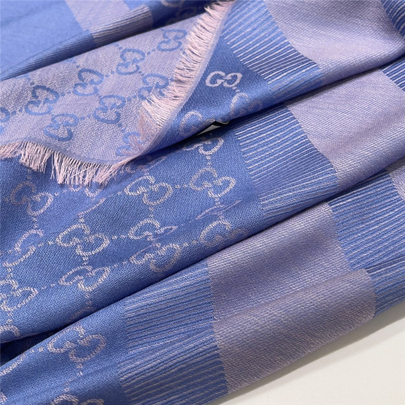 Gvc*1 letter jacquard two-tone shawl