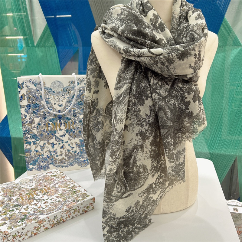 D10r jouy printed shawl