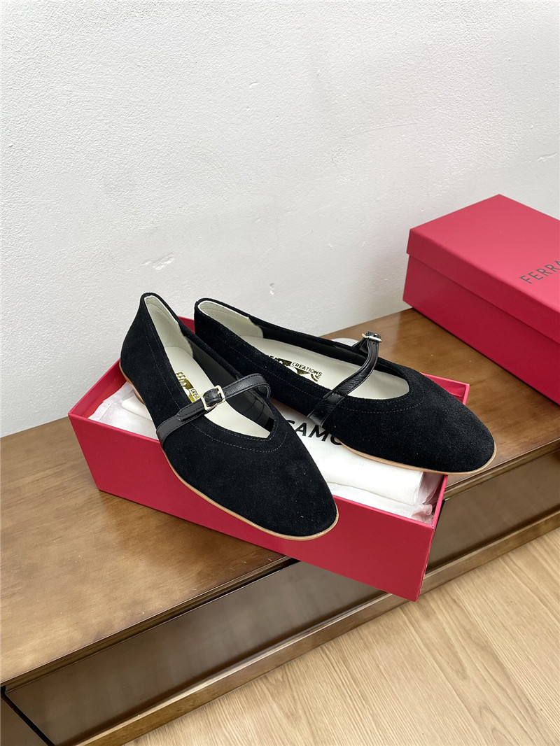 Salvatore Ferragamo Audrey (1954) Black Suede