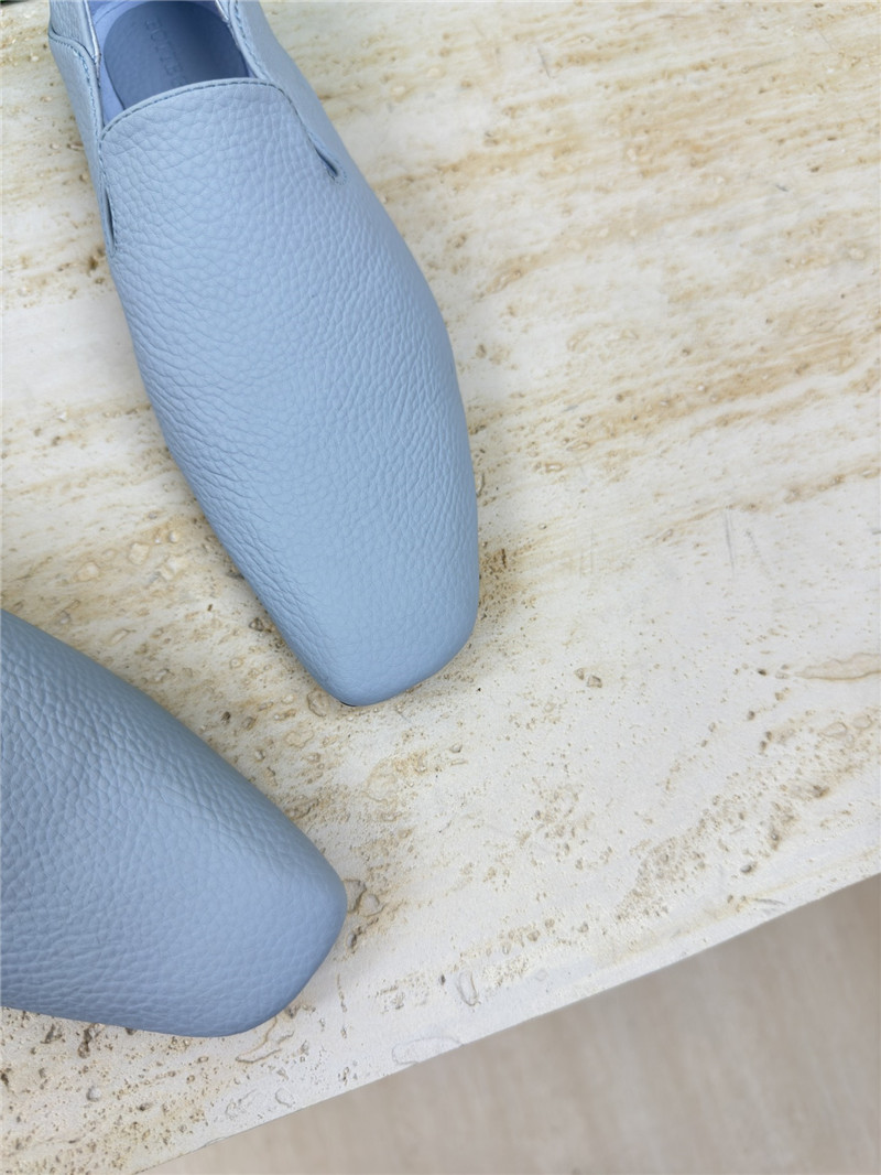 b0tt*ga Ven*ta blue silky leather adamo slippers