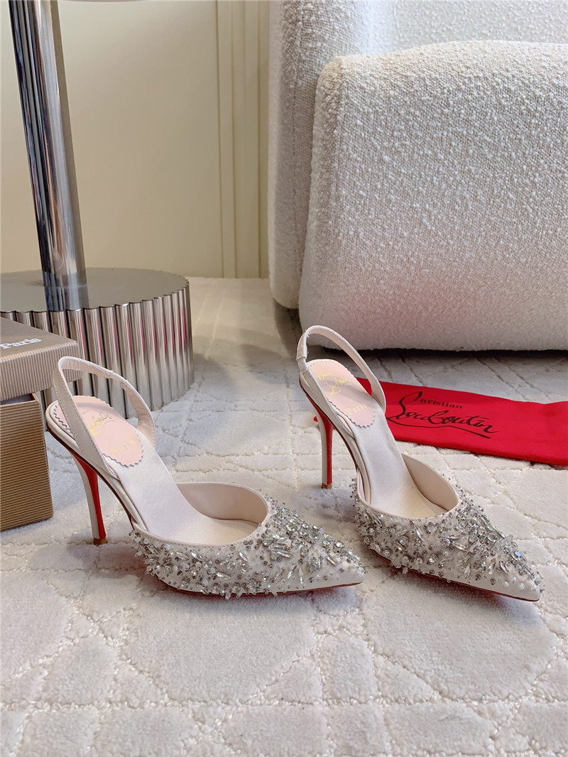 CL Queenissima Natural SlingSlingback Pumps