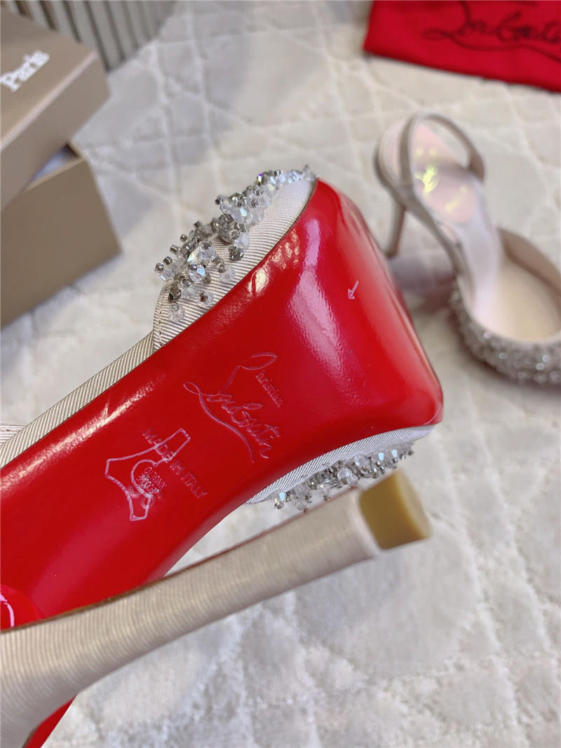 CL Queenissima Natural SlingSlingback Pumps